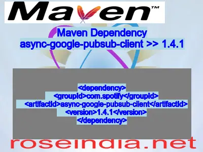 Maven dependency of async-google-pubsub-client version 1.4.1