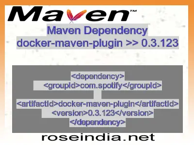 Maven dependency of docker-maven-plugin version 0.3.123