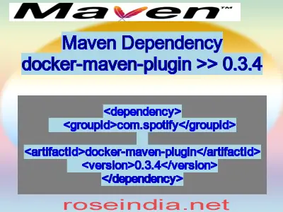 Maven dependency of docker-maven-plugin version 0.3.4