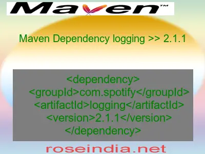 Maven dependency of logging version 2.1.1