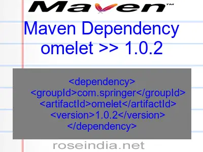 Maven dependency of omelet version 1.0.2