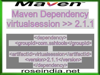 Maven dependency of virtualsession version 2.1.1