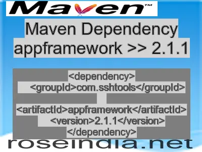 Maven dependency of appframework version 2.1.1