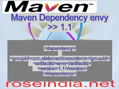 Maven dependency of envy version 1.1