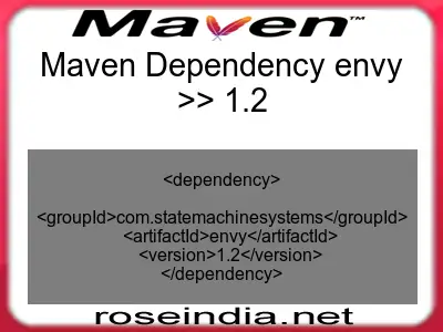 Maven dependency of envy version 1.2