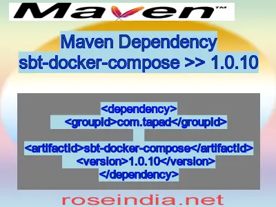 Maven dependency of sbt-docker-compose version 1.0.10