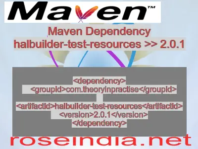 Maven dependency of halbuilder-test-resources version 2.0.1