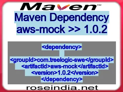 Maven dependency of aws-mock version 1.0.2