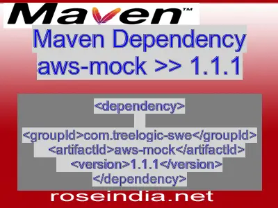 Maven dependency of aws-mock version 1.1.1