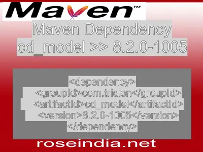 Maven dependency of cd_model version 8.2.0-1005