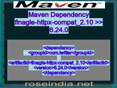 Maven dependency of finagle-httpx-compat_2.10 version 6.24.0