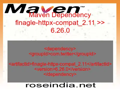 Maven dependency of finagle-httpx-compat_2.11 version 6.26.0