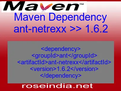 Maven dependency of ant-netrexx version 1.6.2