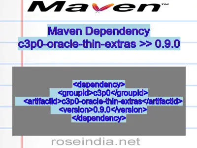 Maven dependency of c3p0-oracle-thin-extras version 0.9.0