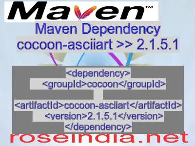 Maven dependency of cocoon-asciiart version 2.1.5.1