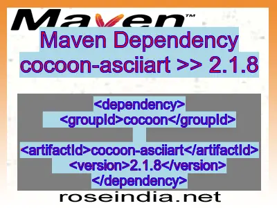 Maven dependency of cocoon-asciiart version 2.1.8