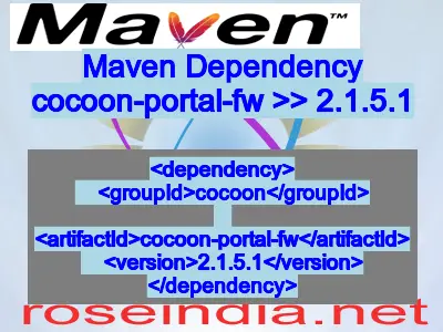 Maven dependency of cocoon-portal-fw version 2.1.5.1