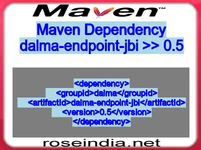 Maven dependency of dalma-endpoint-jbi version 0.5