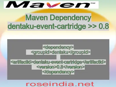 Maven dependency of dentaku-event-cartridge version 0.8