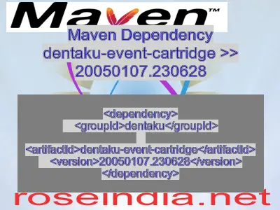 Maven dependency of dentaku-event-cartridge version 20050107.230628