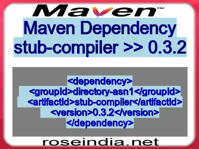 Maven dependency of stub-compiler version 0.3.2