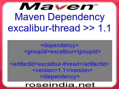 Maven dependency of excalibur-thread version 1.1