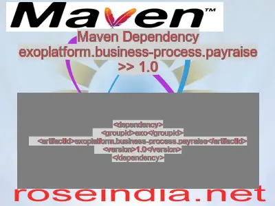 Maven dependency of exoplatform.business-process.payraise version 1.0