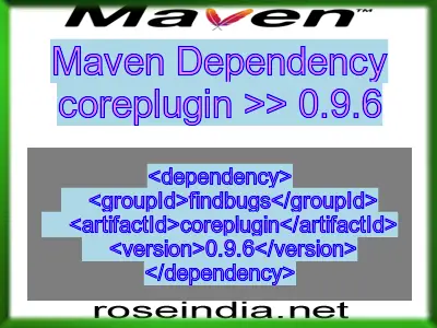 Maven dependency of coreplugin version 0.9.6