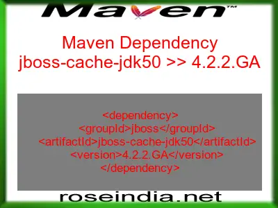 Maven dependency of jboss-cache-jdk50 version 4.2.2.GA