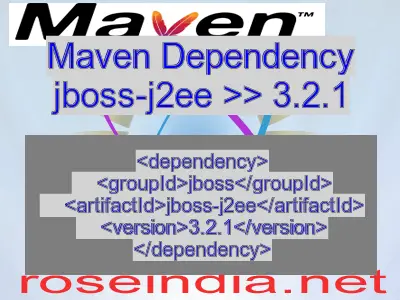 Maven dependency of jboss-j2ee version 3.2.1