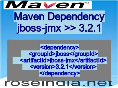 Maven dependency of jboss-jmx version 3.2.1