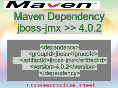 Maven dependency of jboss-jmx version 4.0.2