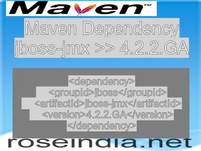 Maven dependency of jboss-jmx version 4.2.2.GA