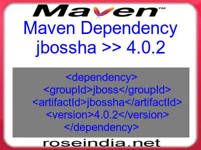 Maven dependency of jbossha version 4.0.2