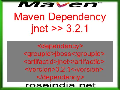 Maven dependency of jnet version 3.2.1