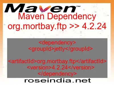 Maven dependency of org.mortbay.ftp version 4.2.24