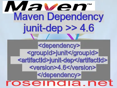 Maven dependency of junit-dep version 4.6