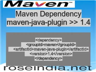 Maven dependency of maven-java-plugin version 1.4