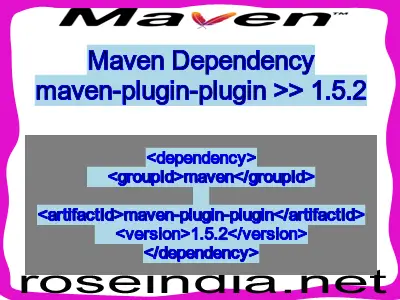 Maven dependency of maven-plugin-plugin version 1.5.2