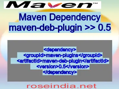 Maven dependency of maven-deb-plugin version 0.5