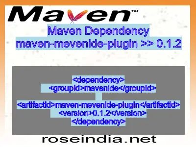 Maven dependency of maven-mevenide-plugin version 0.1.2