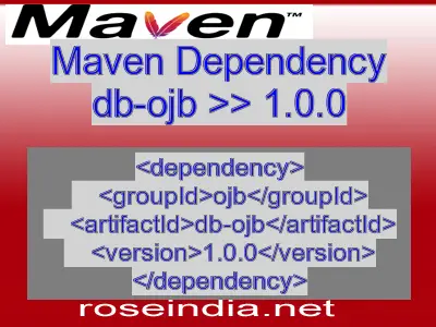 Maven dependency of db-ojb version 1.0.0