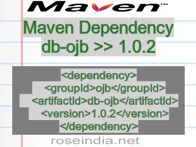 Maven dependency of db-ojb version 1.0.2