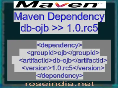 Maven dependency of db-ojb version 1.0.rc5