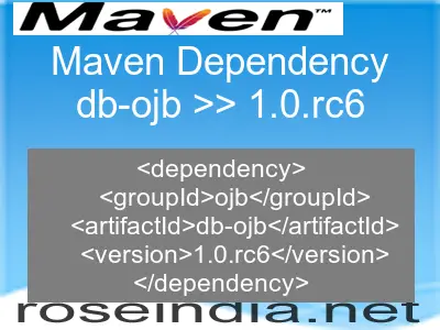 Maven dependency of db-ojb version 1.0.rc6