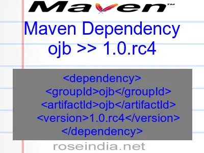 Maven dependency of ojb version 1.0.rc4