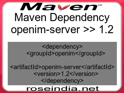 Maven dependency of openim-server version 1.2