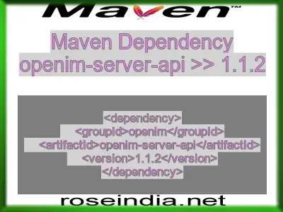 Maven dependency of openim-server-api version 1.1.2