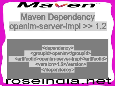 Maven dependency of openim-server-impl version 1.2