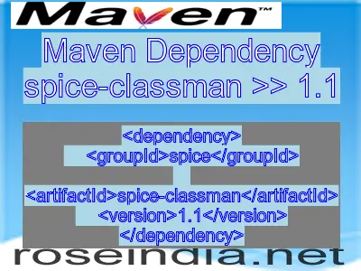 Maven dependency of spice-classman version 1.1